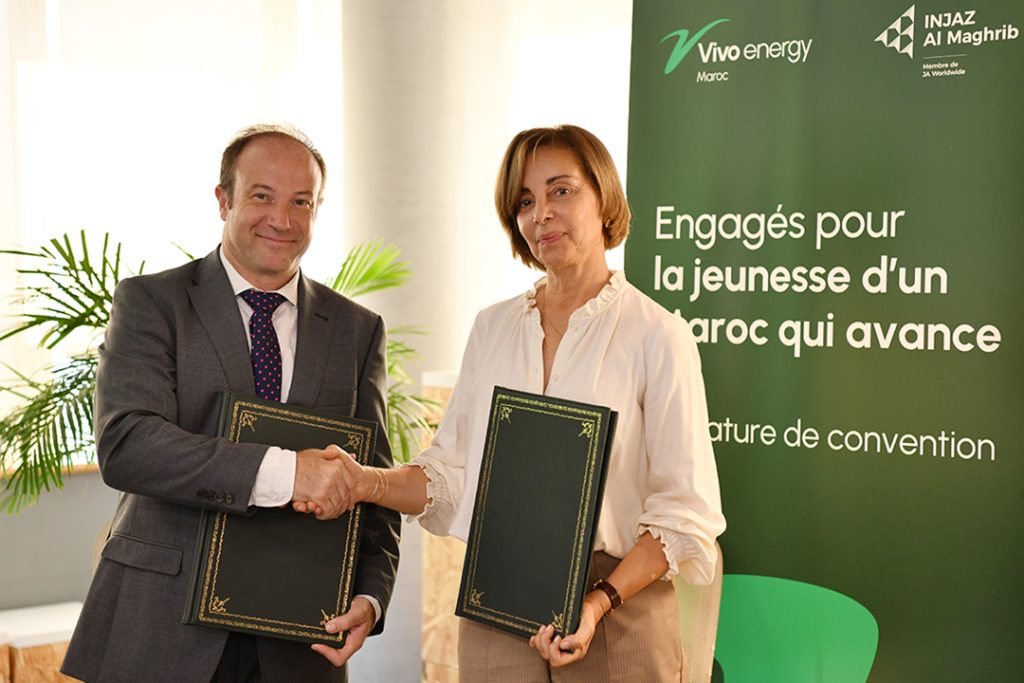 Matthias de larminat dg vivo energy et wafaa joundy pdg injaz maghreb 1 1024 x 683