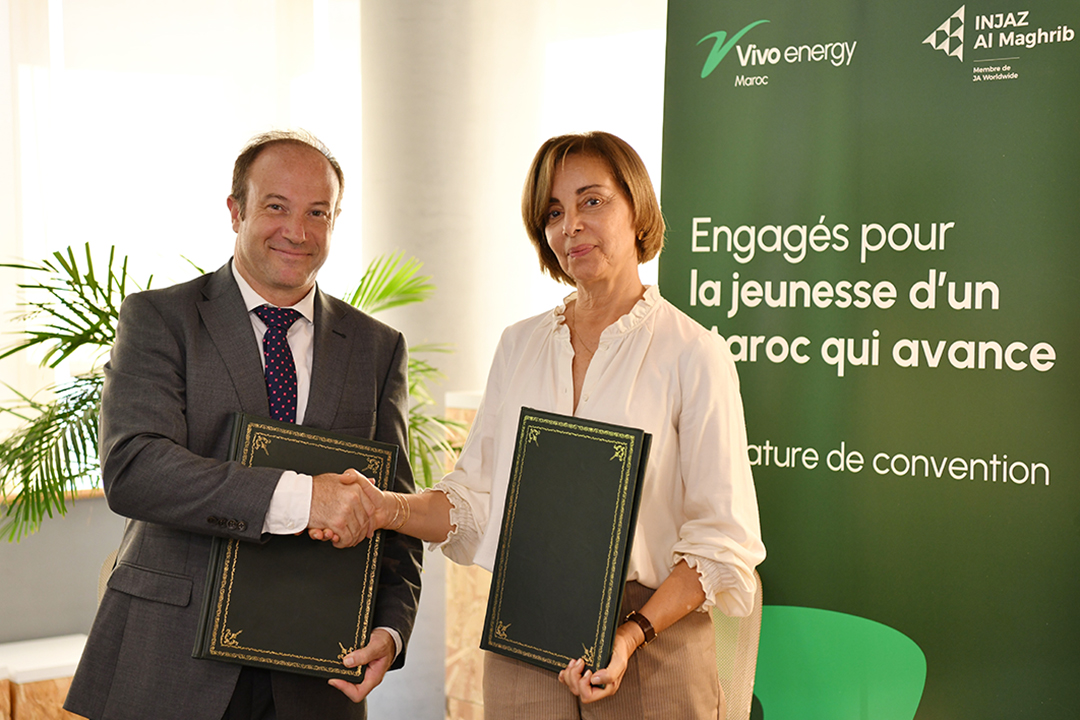 Matthias de larminat dg vivo energy et wafaa joundy pdg injaz maghreb 1