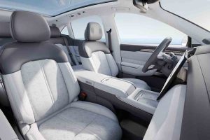Sièges avant du Zeekr 7X avec fonctions de chauffage, ventilation et massage