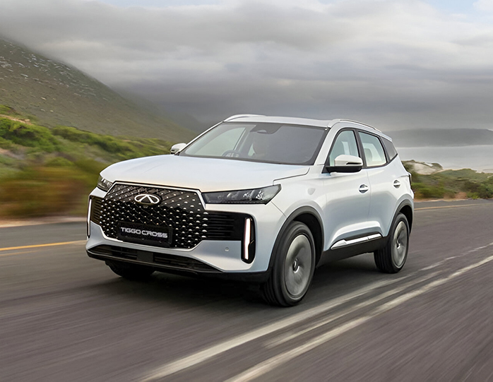 Chery Tiggo 4 Cross HEV SUV hybride compact exposé au Maroc
