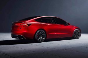 Tesla model 3 2025 exterior rear view 2