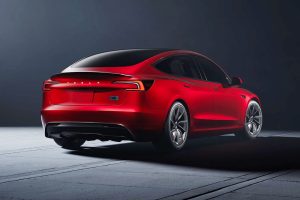 Tesla Model 3 vue arrière
