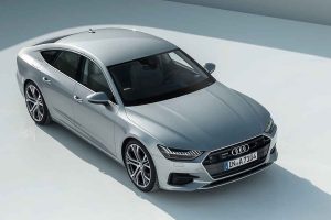 Audi A7 vue trois quarts avant S line