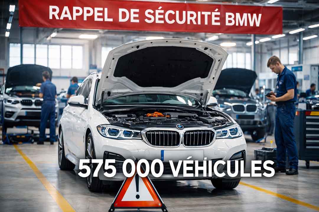 B m w rappel 2026 risque incendie démarreur séries 2 3 4 5 6 7 x 3 x 4 x 5 x 6 z 4 bmw rappel 575000 vehicules 2026