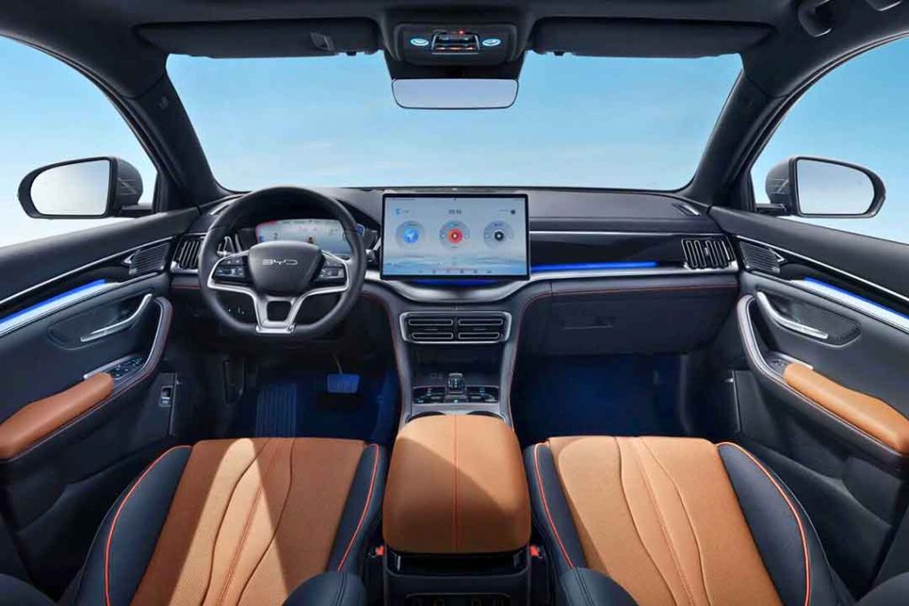 Intérieur BYD Seal U PHEV écran central DM-i Maroc