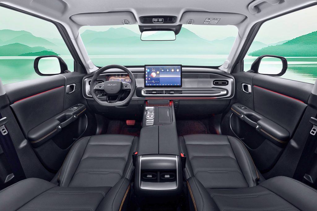 BAIC BJ30e intérieur écran 14.6 pouces cockpit digital Maroc
