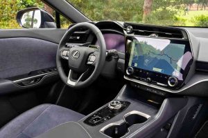 Écran multimédia Lexus RZ navigation connectivité