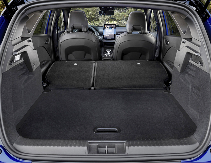 Renault Captur coffre 616 litres modularité