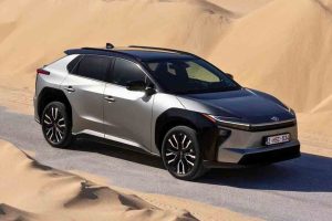 Toyota bZ4X 2026 vue trois quarts avant