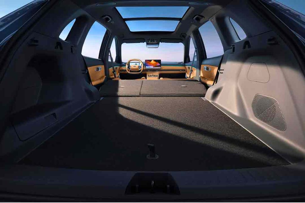 Geely EX5 coffre 528 litres