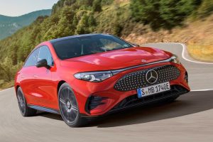 Mercedes cla 2026 ev exterior front view 2