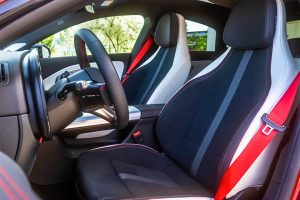Mercedes cla ev 2026 interior front seats