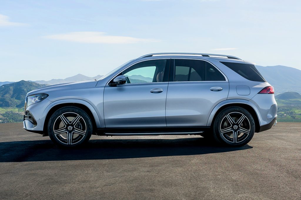 Profil du Mercedes GLE 2026 restylé