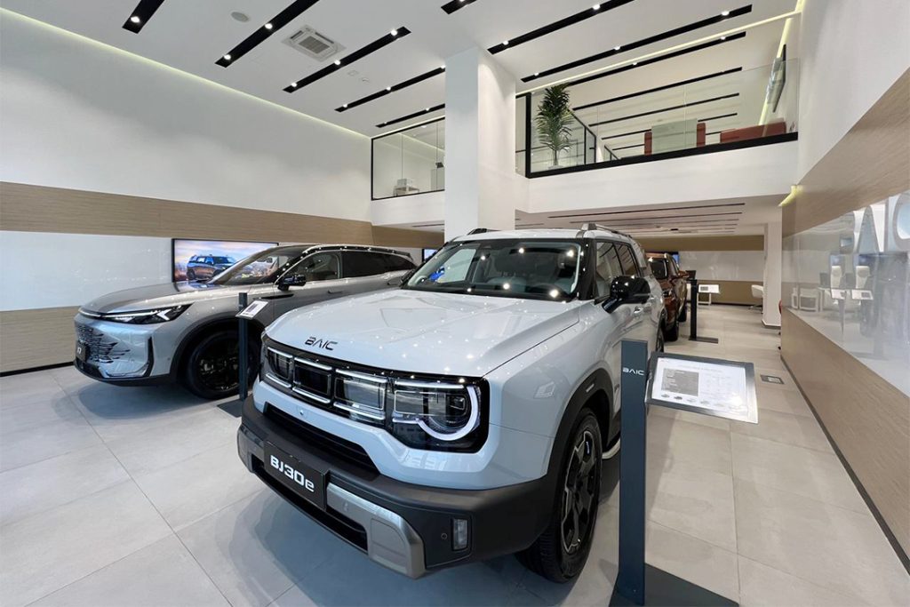 Showroom BAIC Casablanca boulevard Al Massira Al Khadra Maroc
