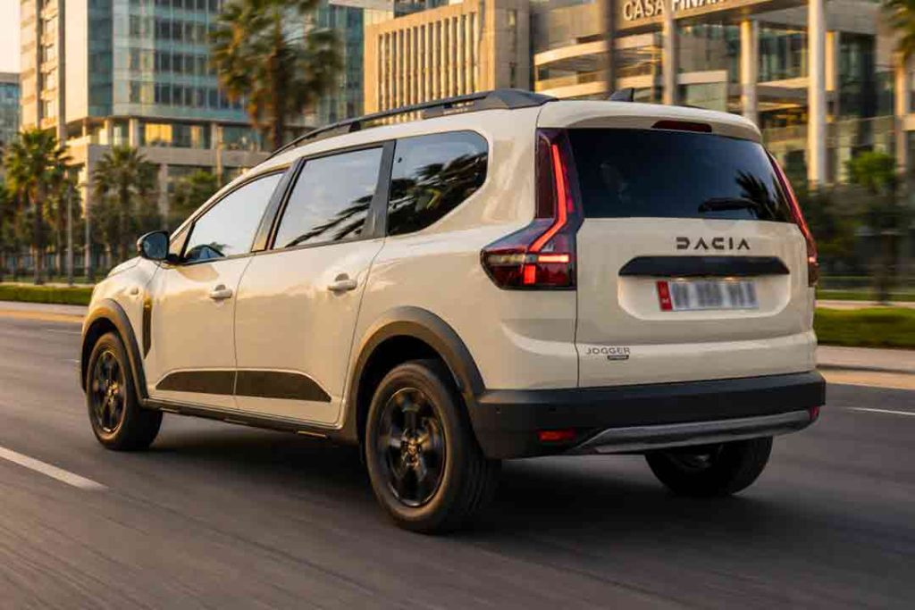 Banquette arrière du Dacia Jogger offrant jusqu'à sept places