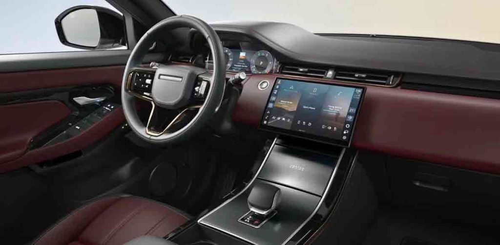 Tableau de bord numérique du Range Rover Evoque Hoxton avec écran tactile Pivi Pro de 11,4 pouces